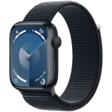 Apple Watch Series 9 GPS 45mm Midnight Aluminium Case with Midnight Sport Loop,Model A2980