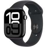 Apple Watch Series 10 GPS 46mm Jet Black Aluminium Case with Black Sport Band - M/L,Model A2999