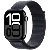 Apple Watch Series 10 GPS 46mm Jet Black Aluminium Case with Ink Sport Loop,Model A2999