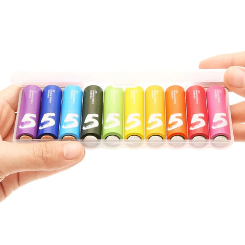 Xiaomi Aa Rainbow Battery 10 Pack