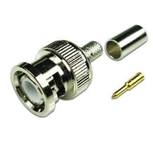 Oem Cctv Bnc Male Crimp On 10 Pck