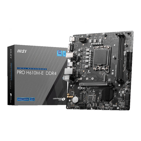 Msi H610 M E Pro Intel Lga1700 M Atx Motherboard