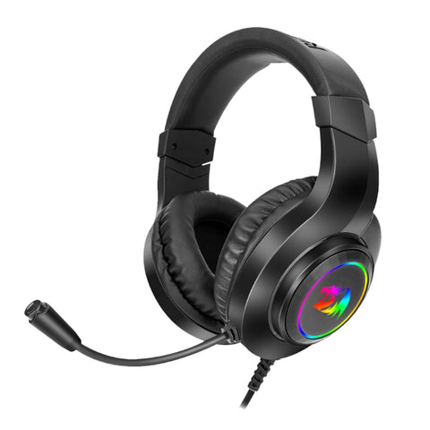 Redragon Over Ear Hylas Aux (Mic And Headset)|Usb (Power Only)
Rgb Gaming Headset Black