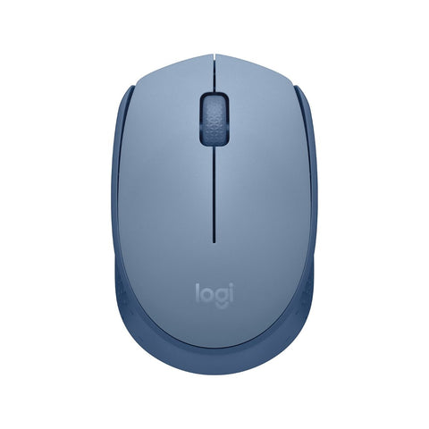 Logitech M171 Blue & Grey Compact & Portable Wireless Mouse